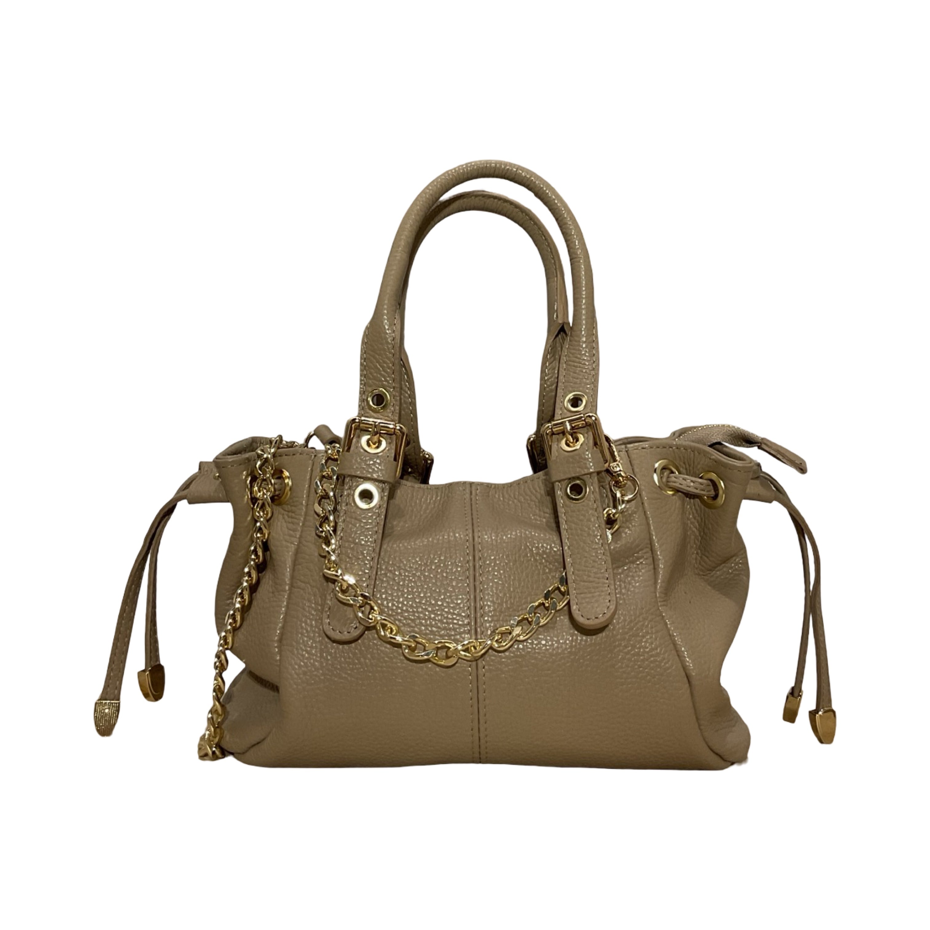 SAC CUIR GRAINÉ LACET MINI