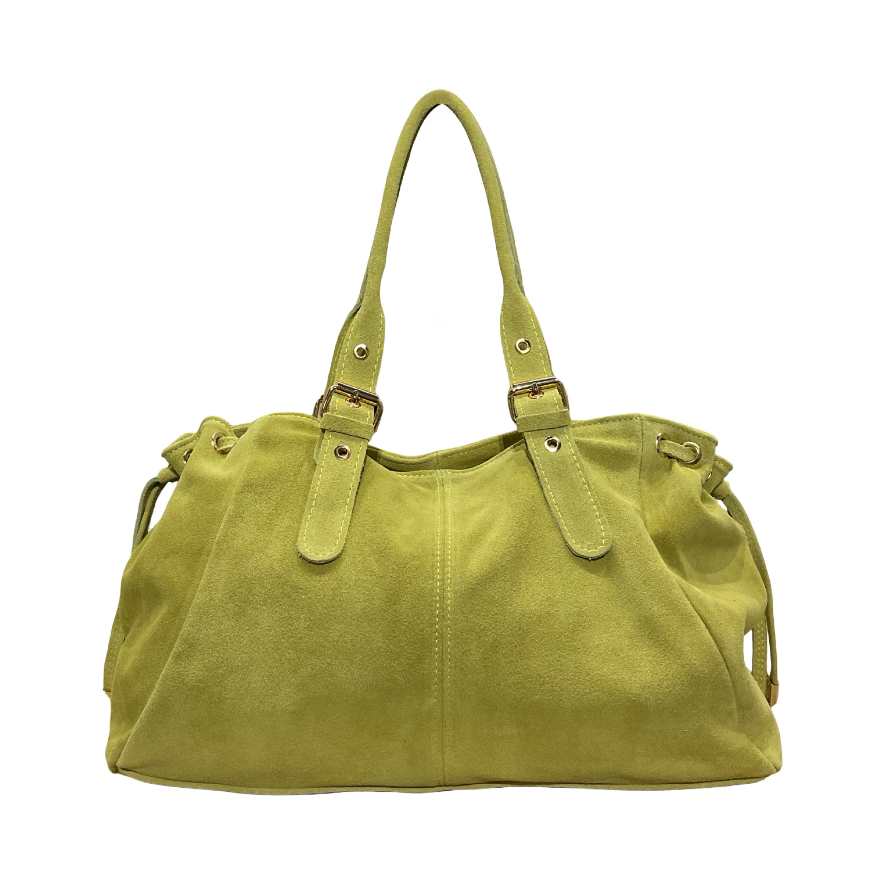 SAC CUIR SUEDE LACET L