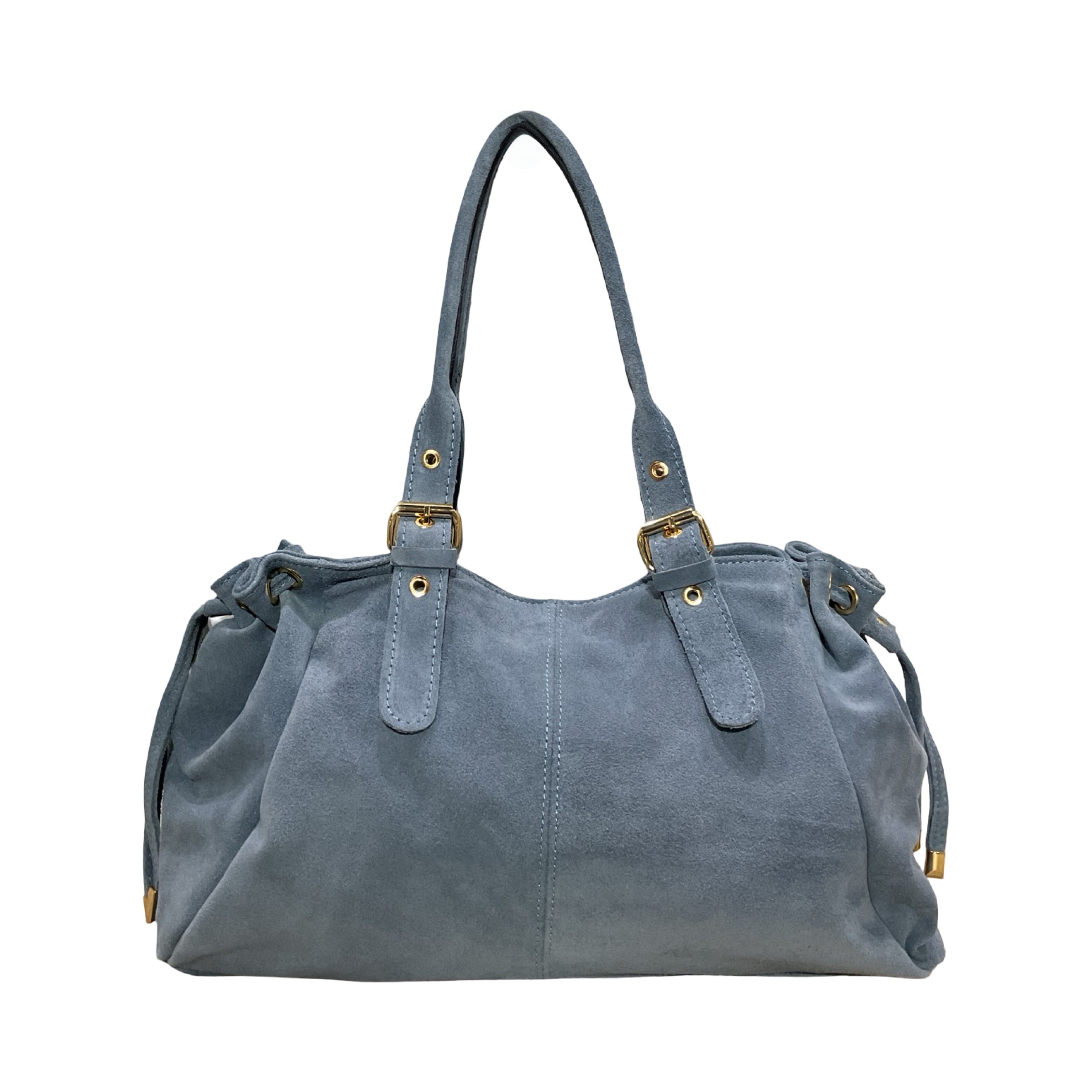 SAC CUIR SUEDE LACET L