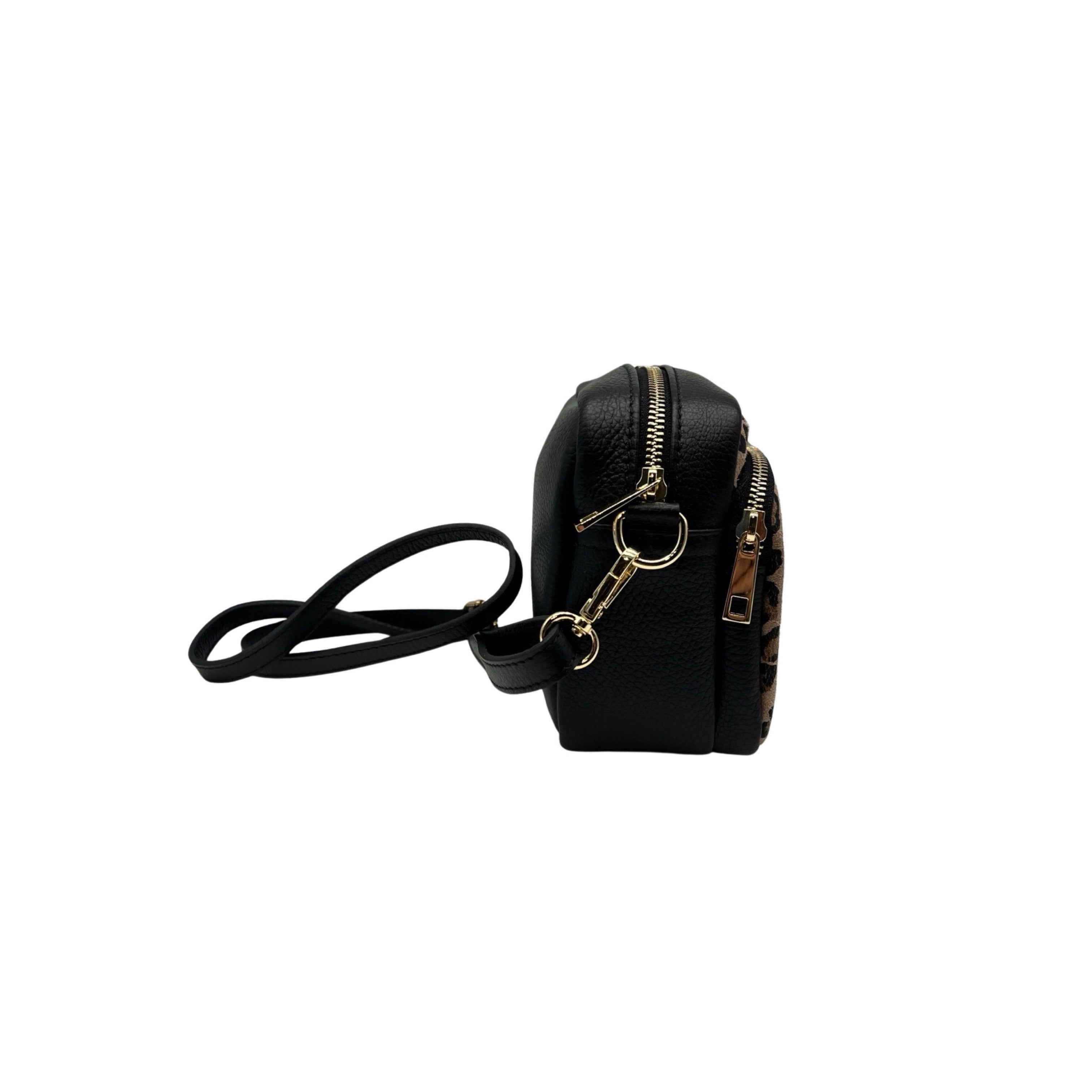 SAC CUIR LEOPARD NOANA