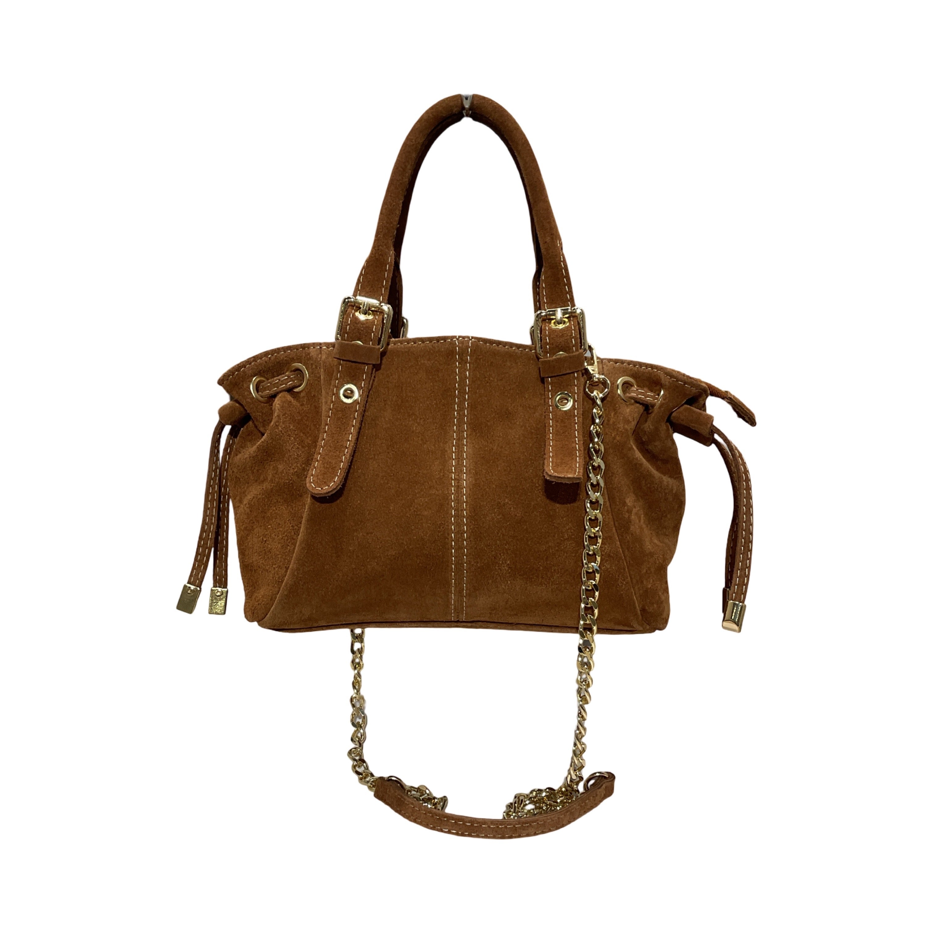 SAC CUIR SUEDE LACET MINI