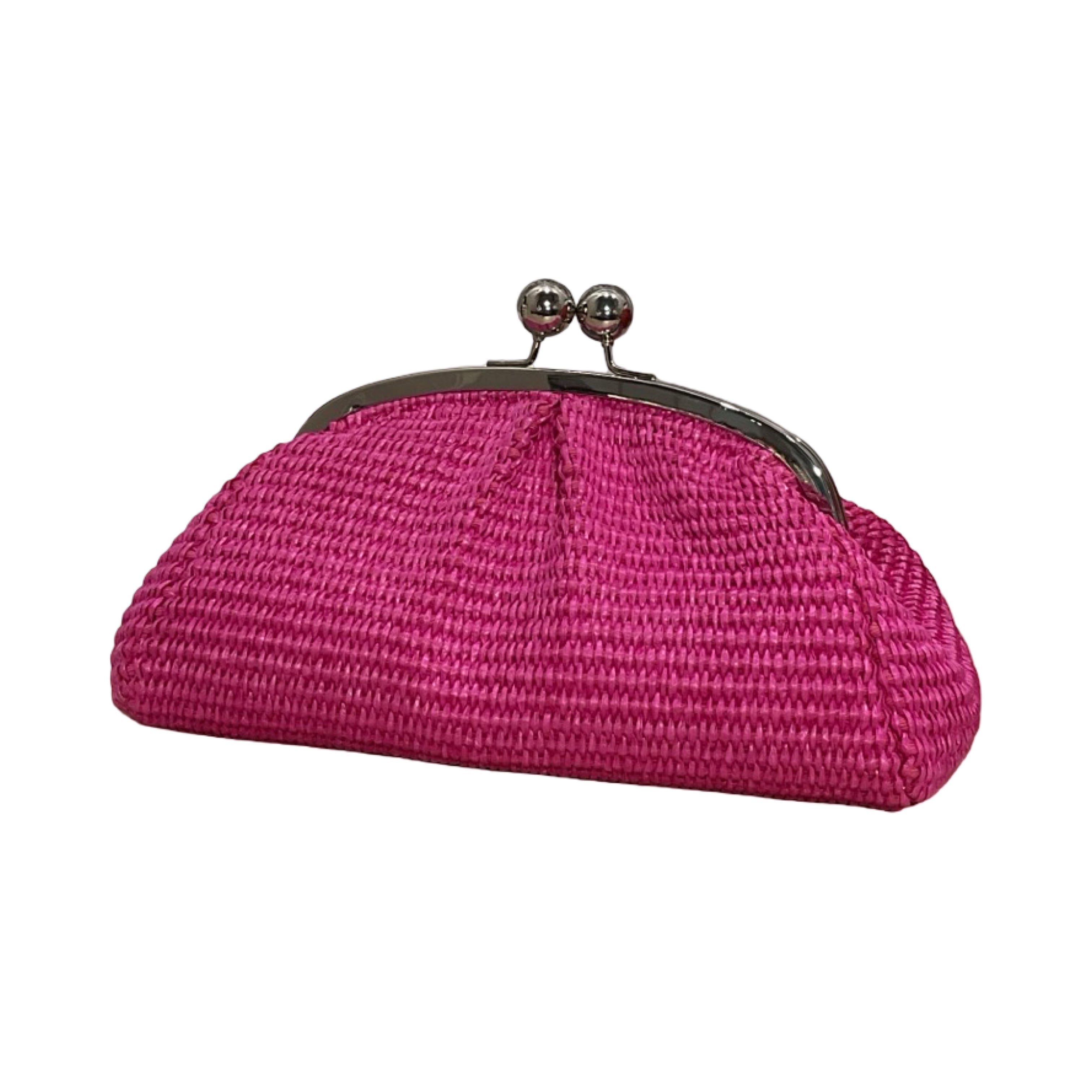 SAC CUIR RAPHIA FERMOIR MELORO