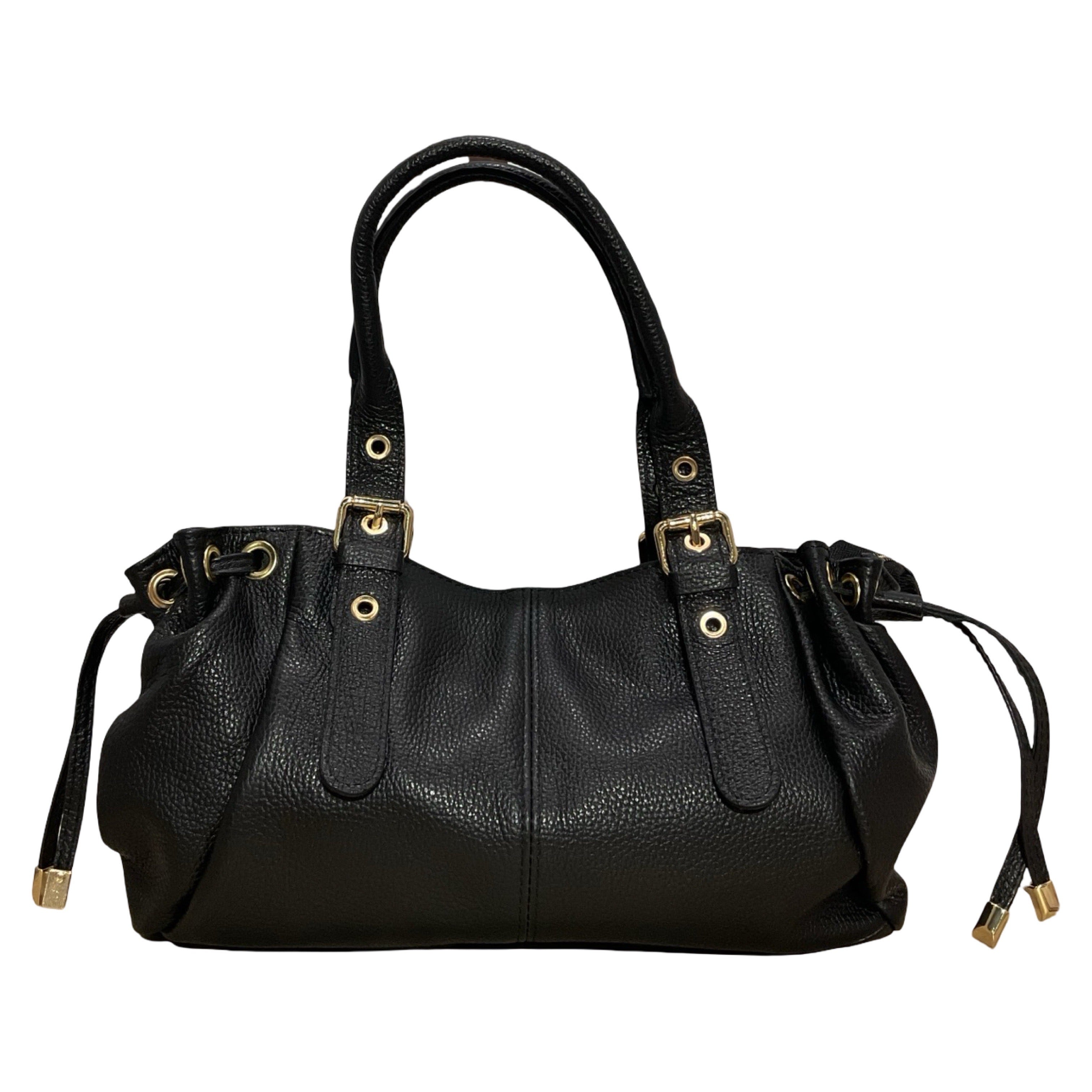 SAC CUIR GRAINE LACET S