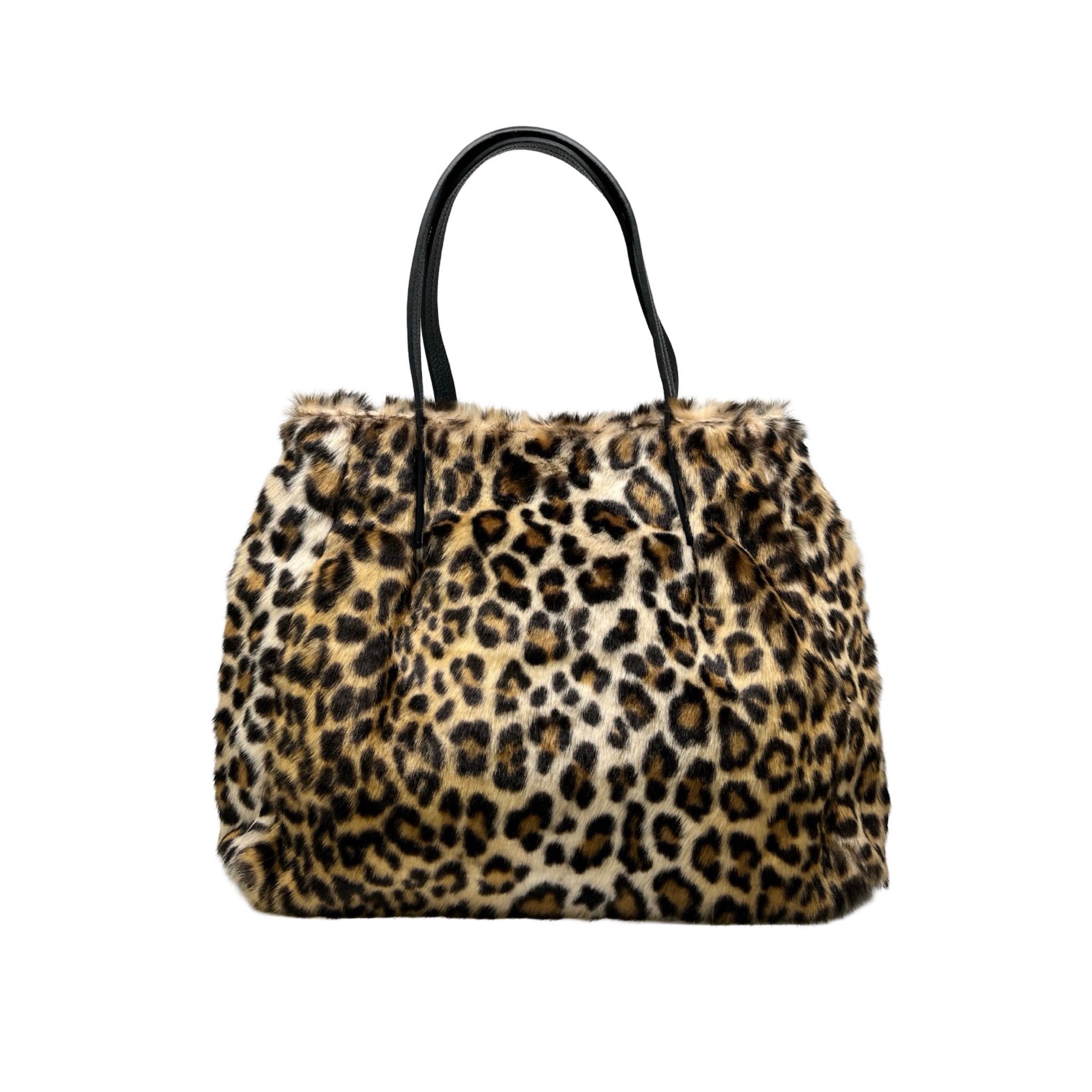 SAC FOURURE GARNI CUIR