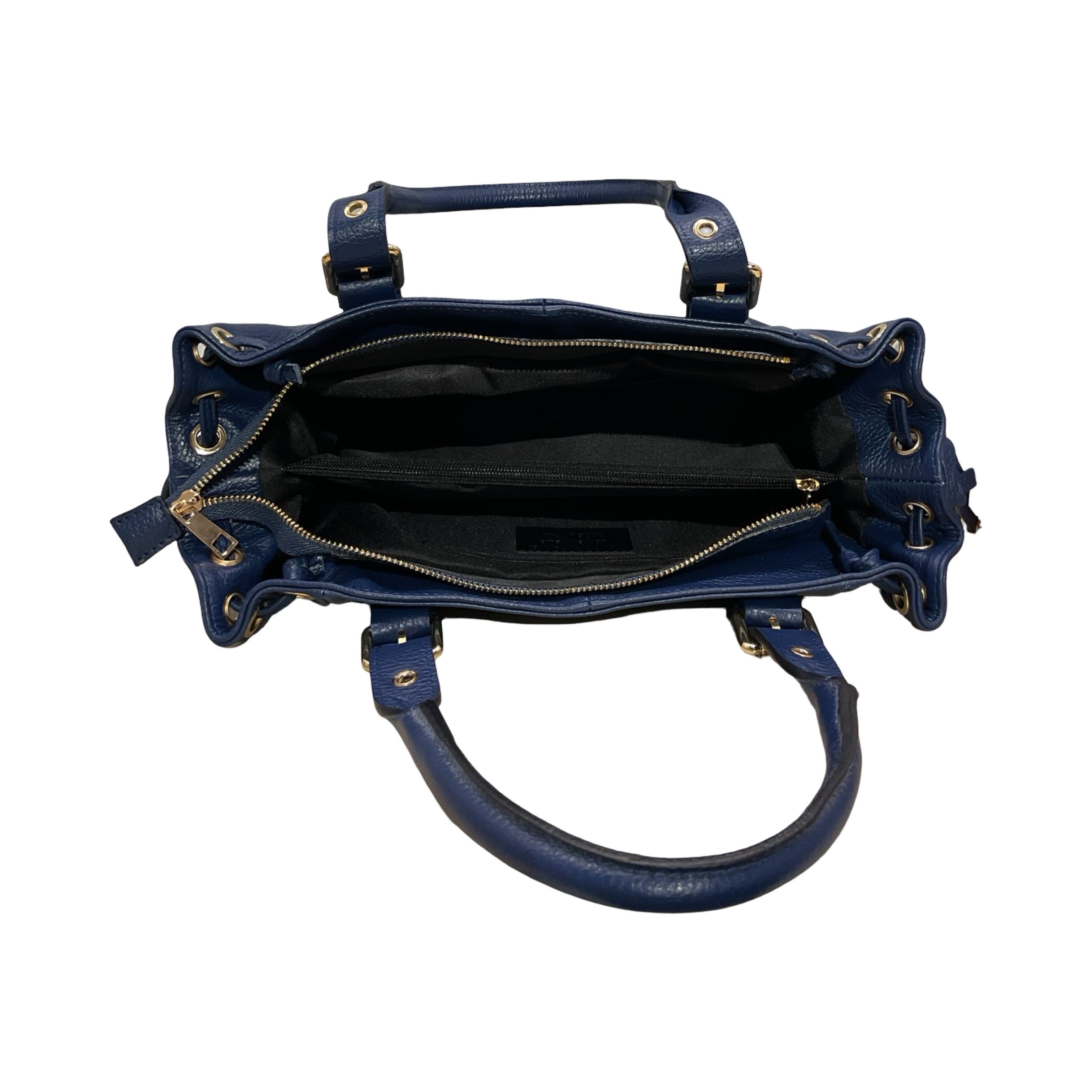 SAC CUIR GRAINE LACET S