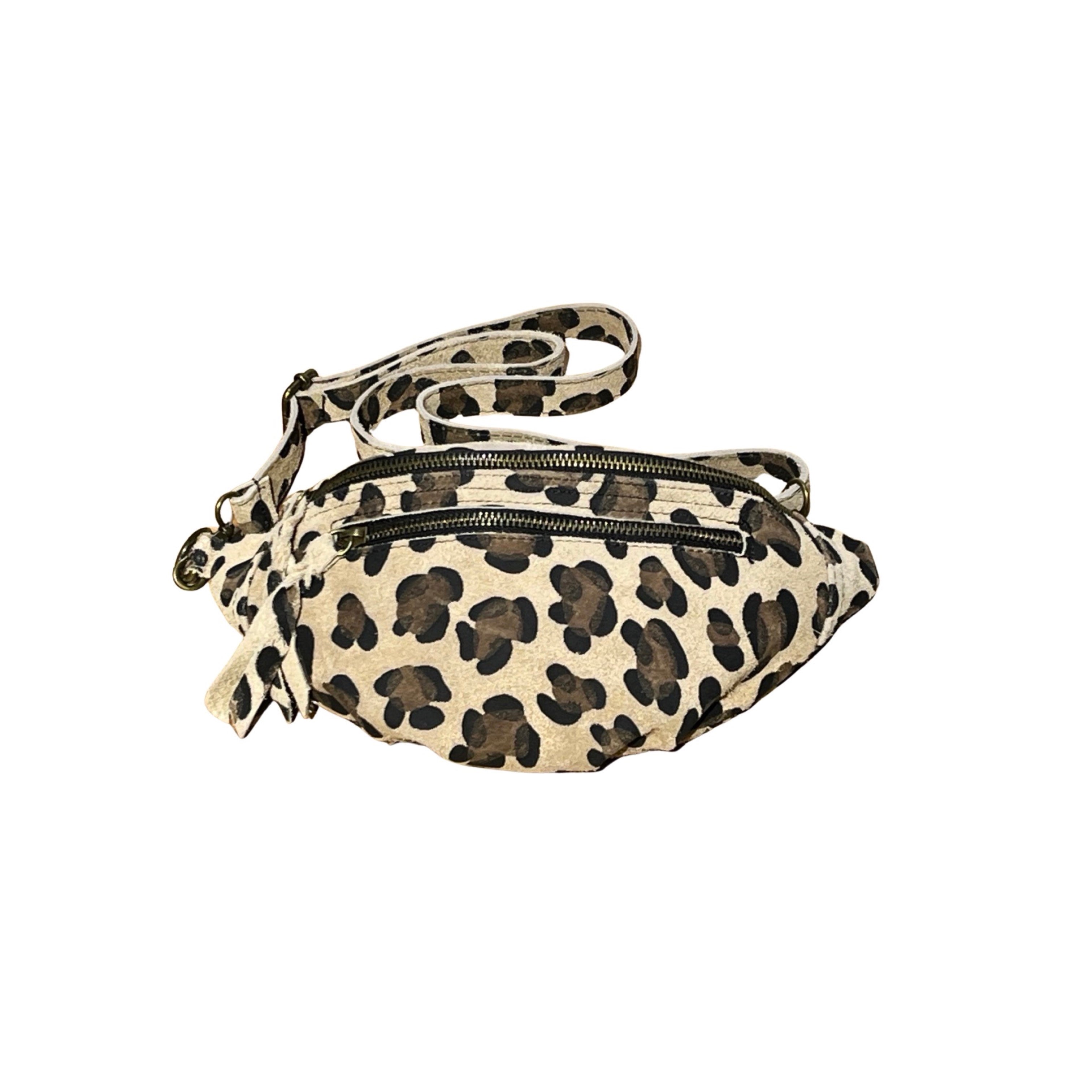 SAC BANANE CUIR IMP LEOPARD