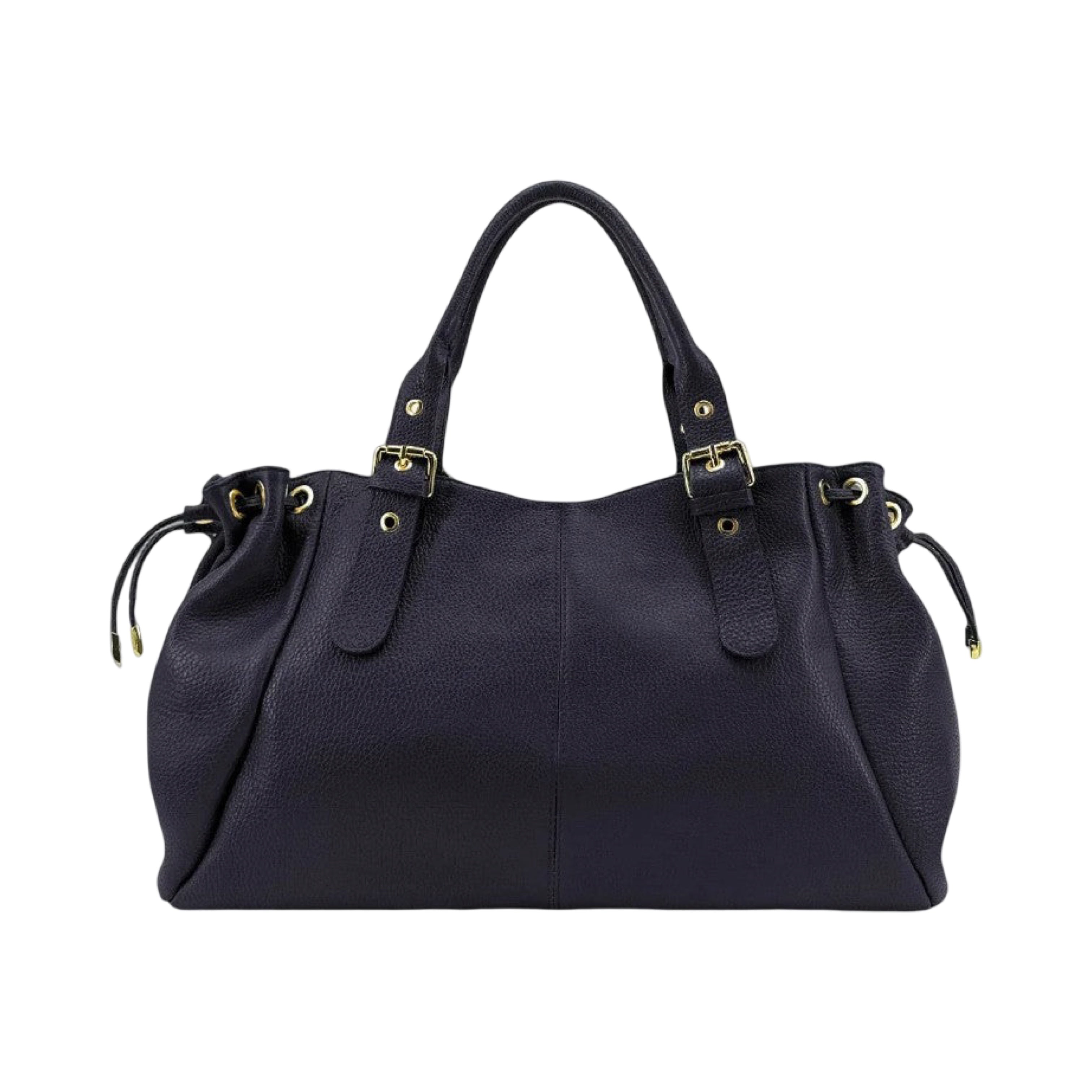 SAC CUIR GRAINE LACET L
