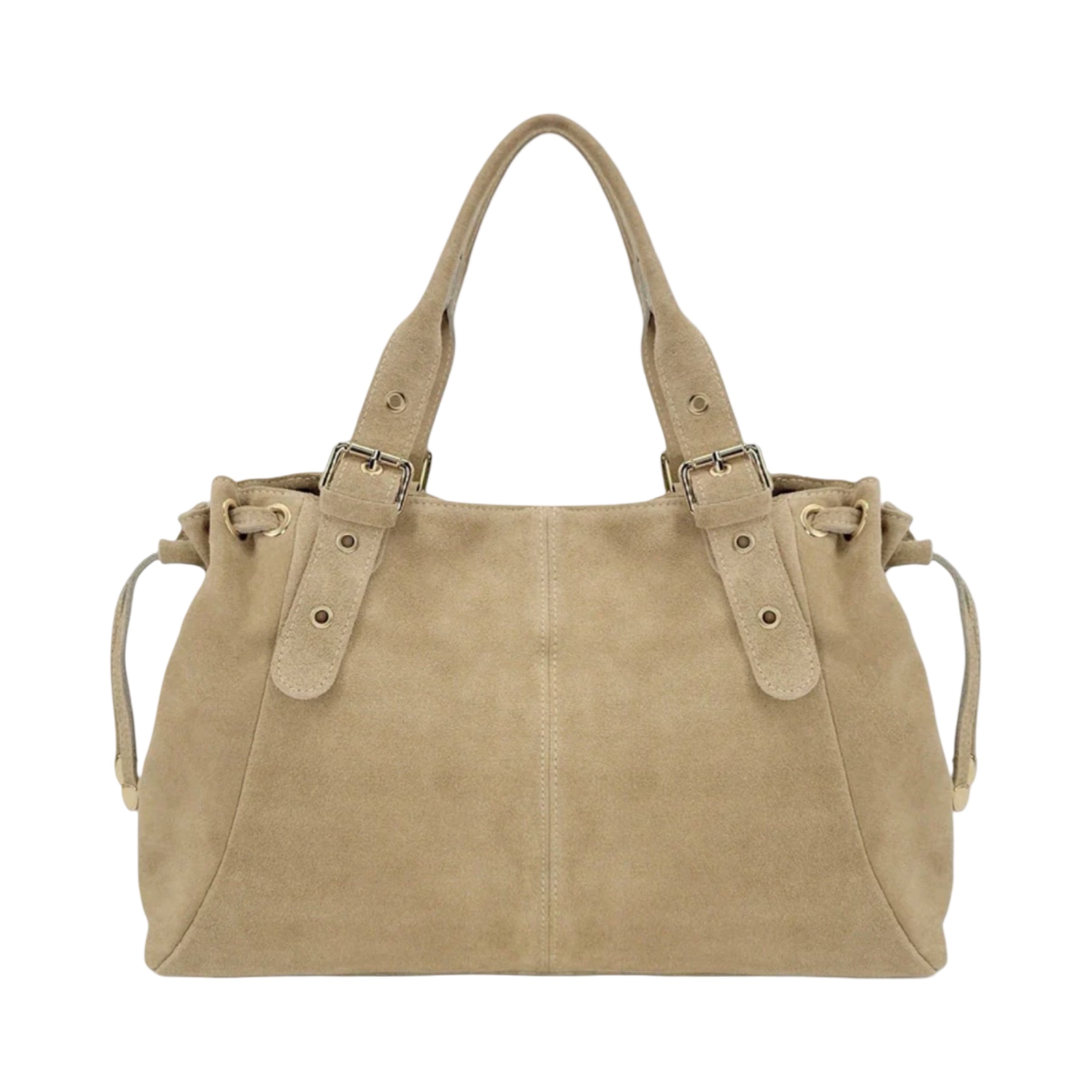 SAC CUIR SUEDE LACET L