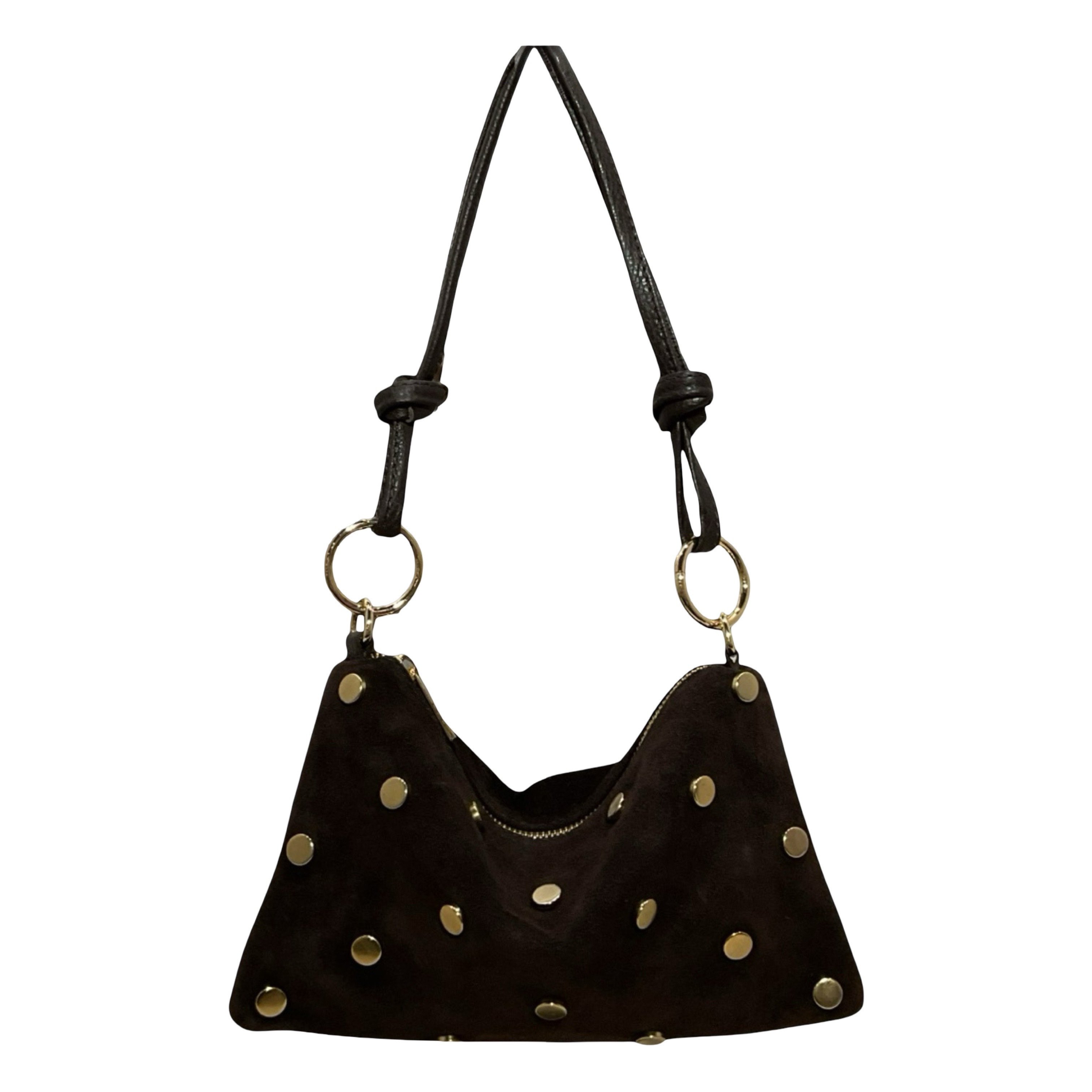 Sac Cuir Suede Mini Seko Clouté