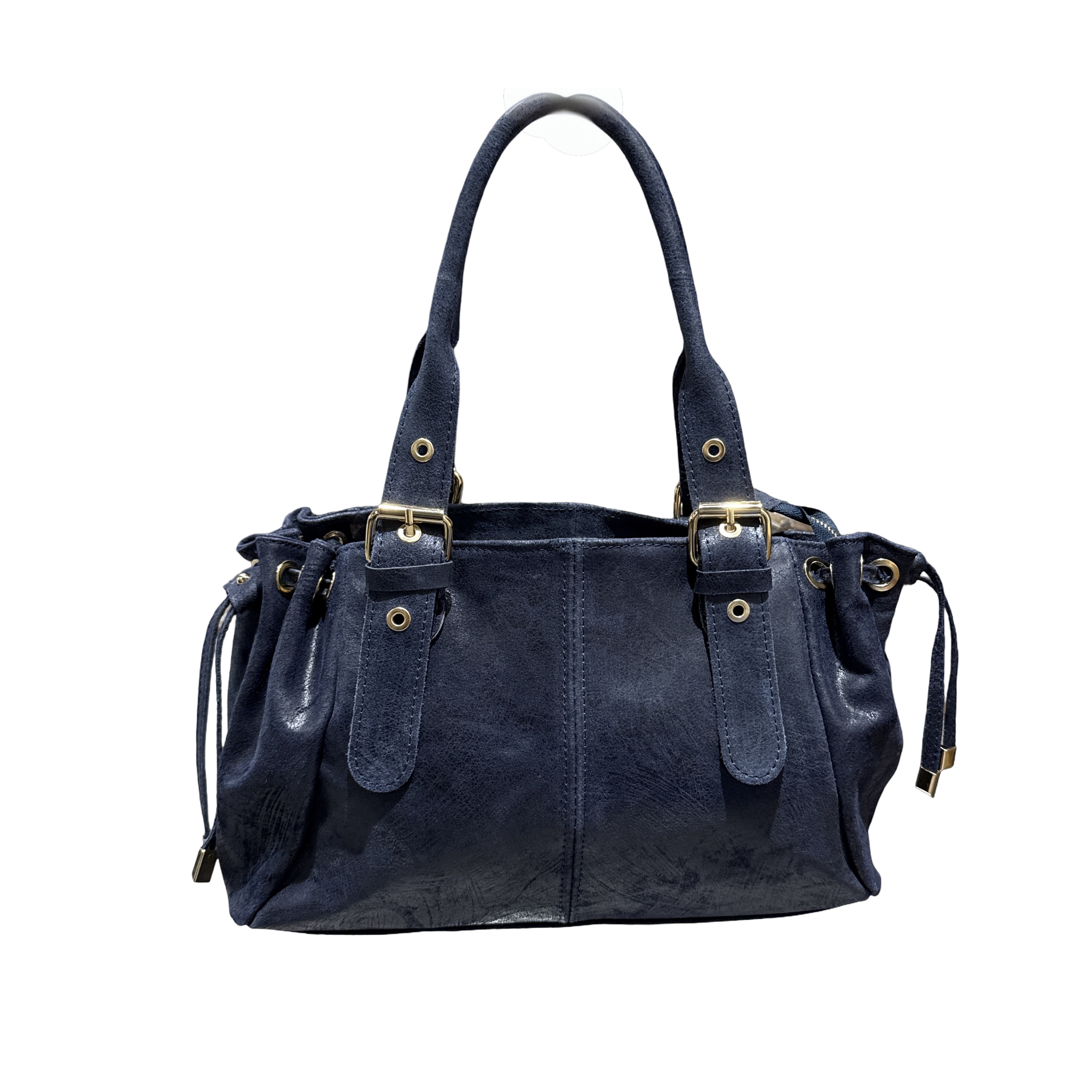 SAC CUIR BROSSE LACET S