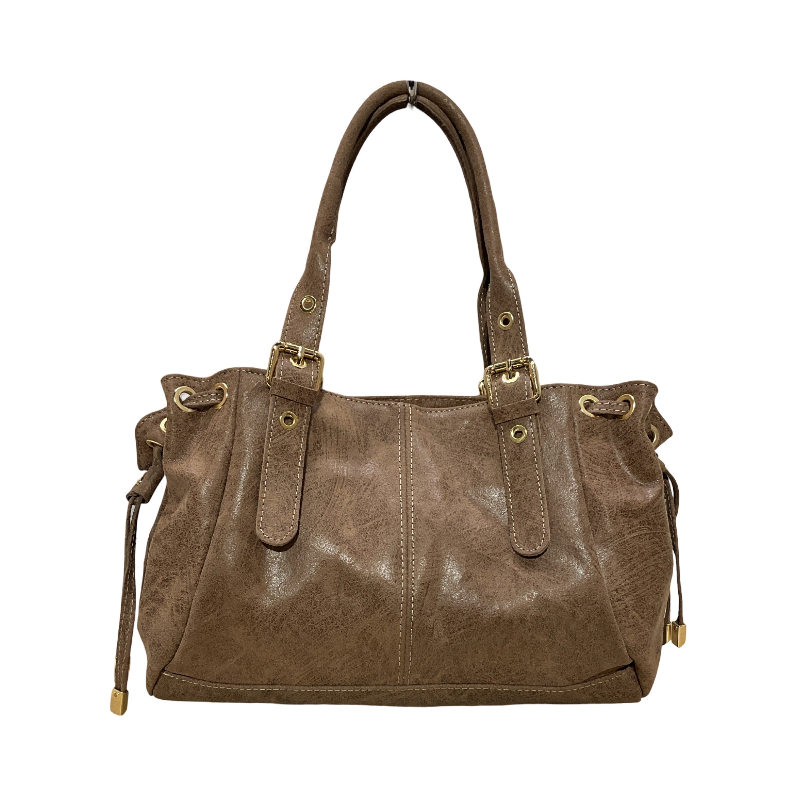 SAC CUIR BROSSE LACET S