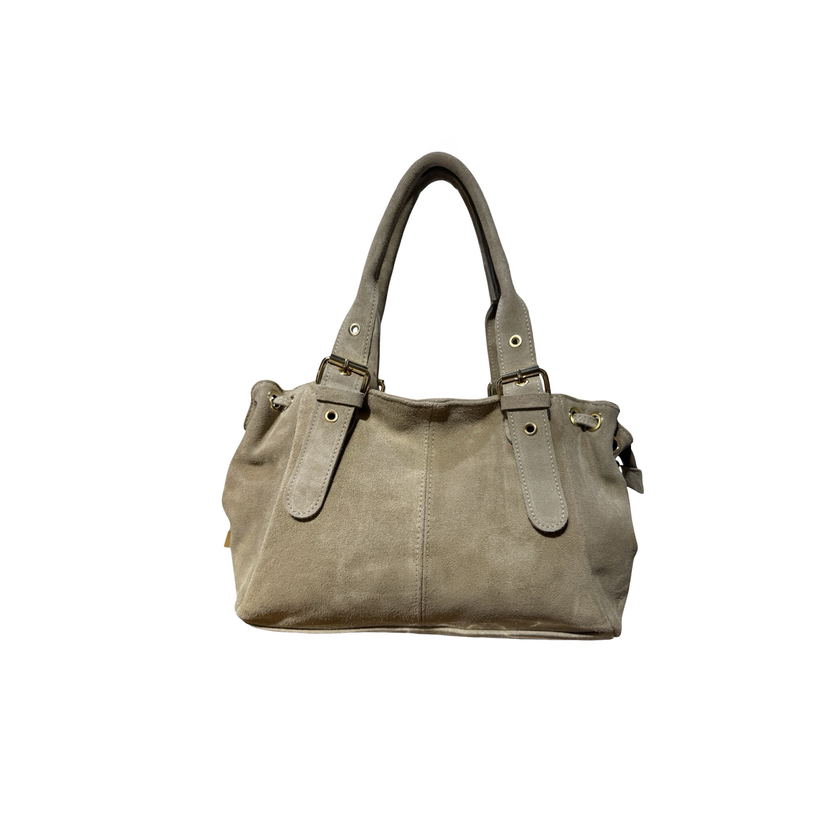 SAC CUIR SUEDE LACET S