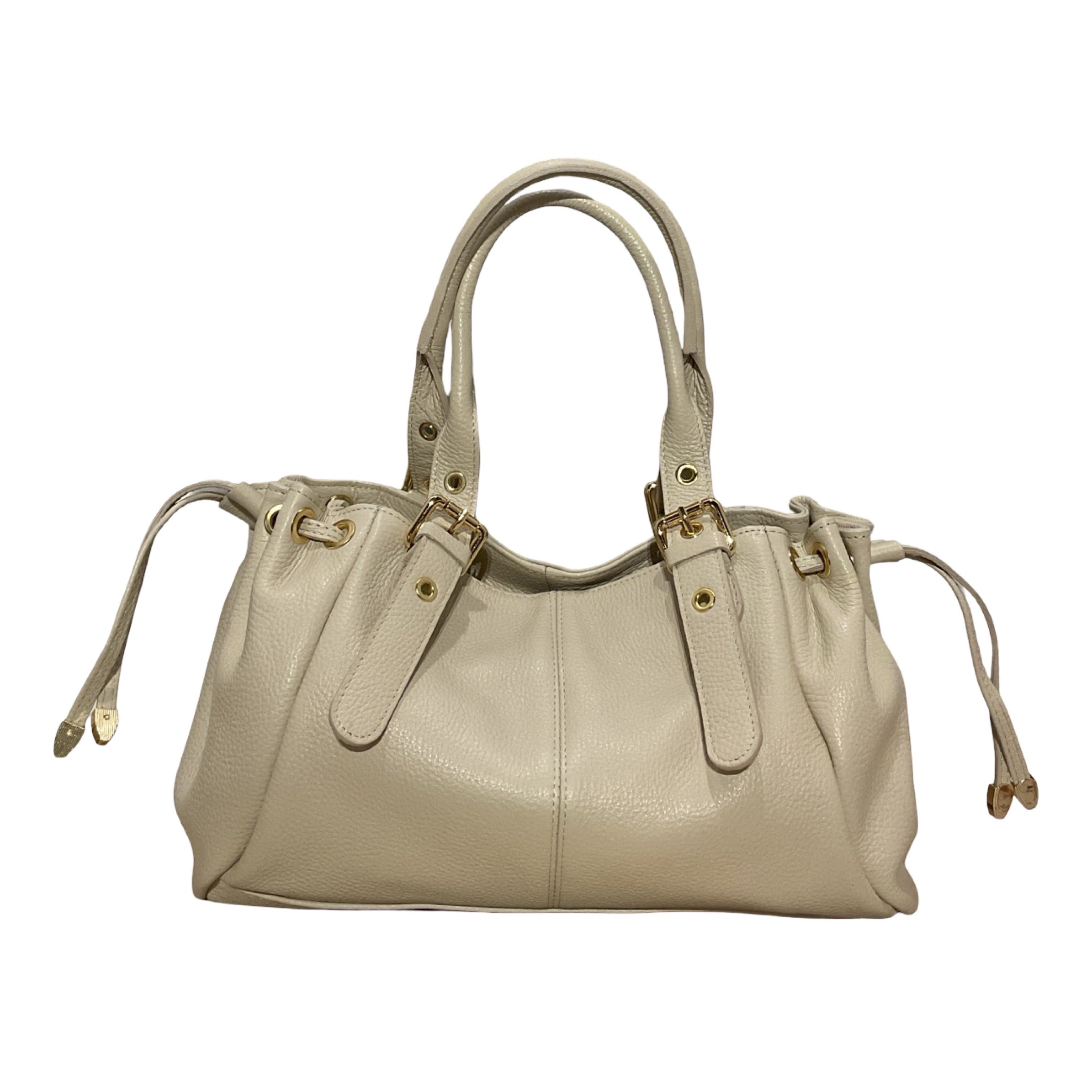 SAC CUIR GRAINE LACET S