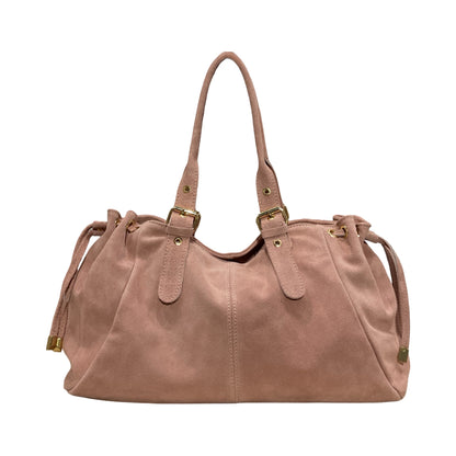 SAC CUIR SUEDE LACET L