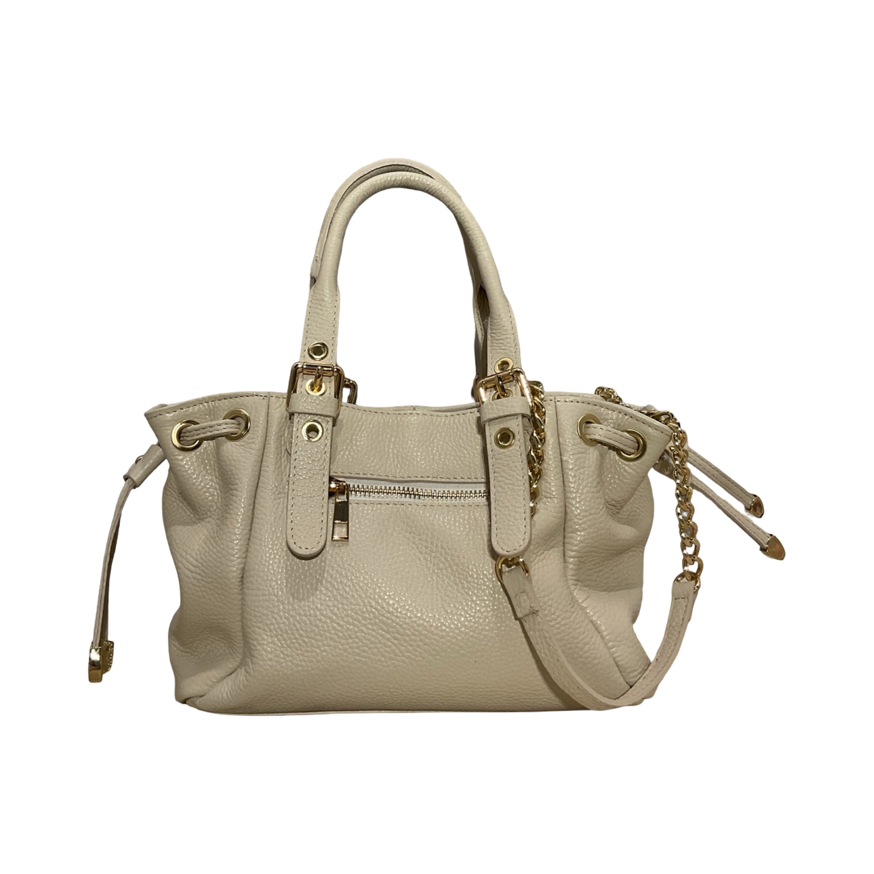SAC CUIR GRAINÉ LACET MINI