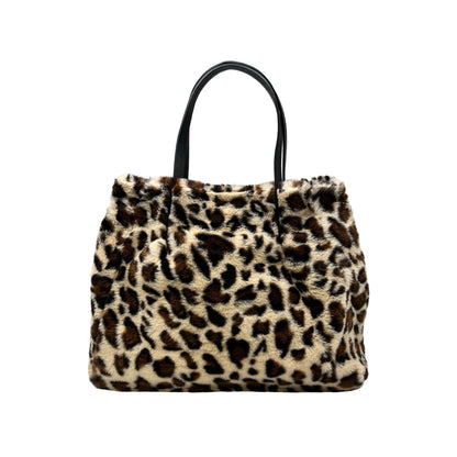 SAC FOURURE GARNI CUIR