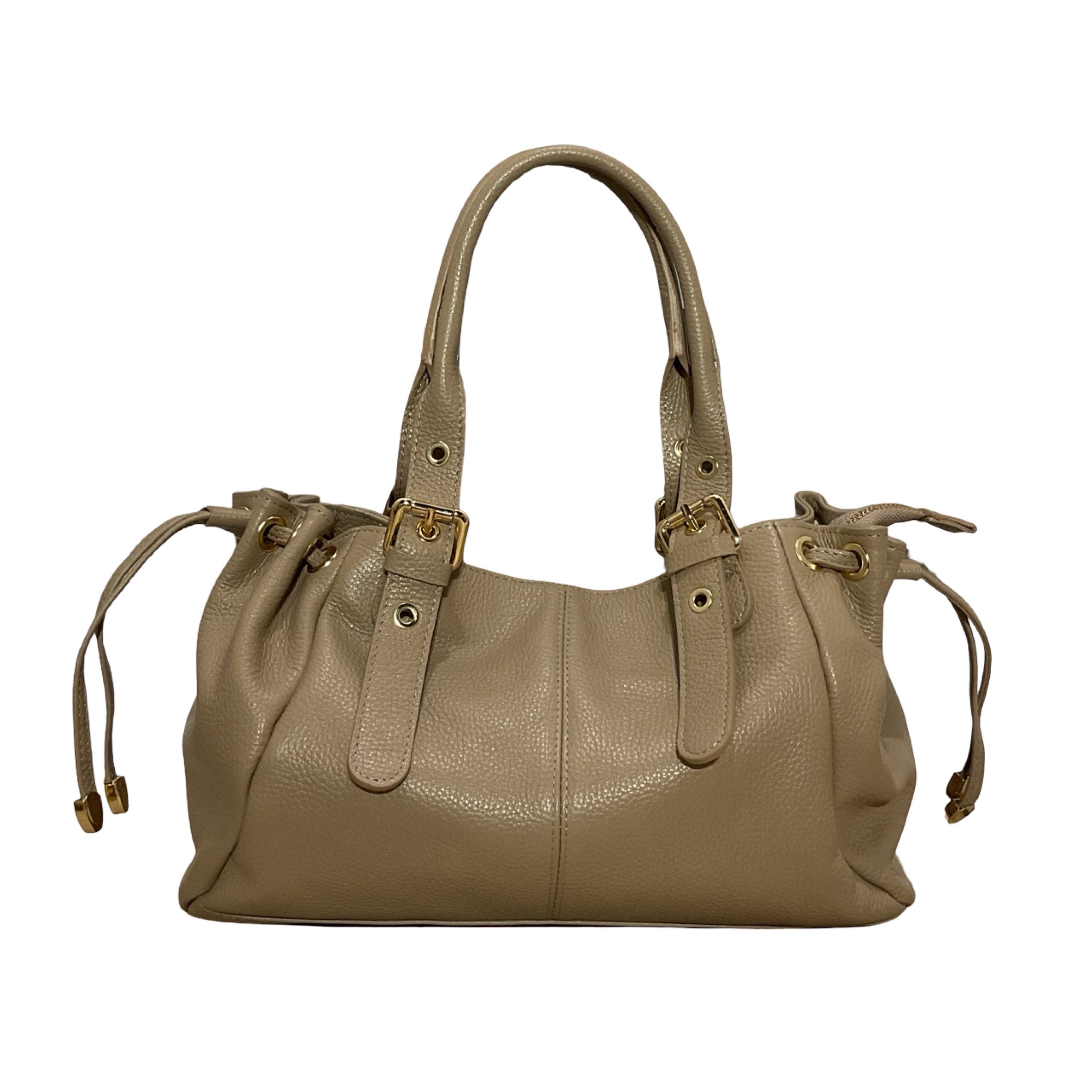 SAC CUIR GRAINE LACET S