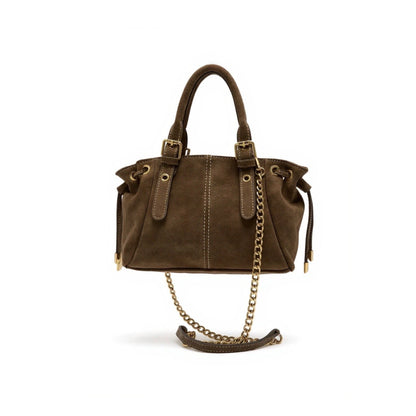 SAC CUIR SUEDE LACET MINI