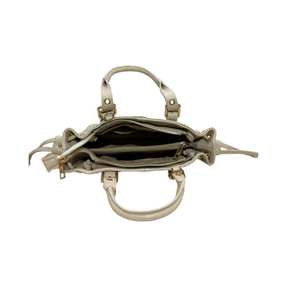 SAC CUIR GRAINÉ LACET MINI