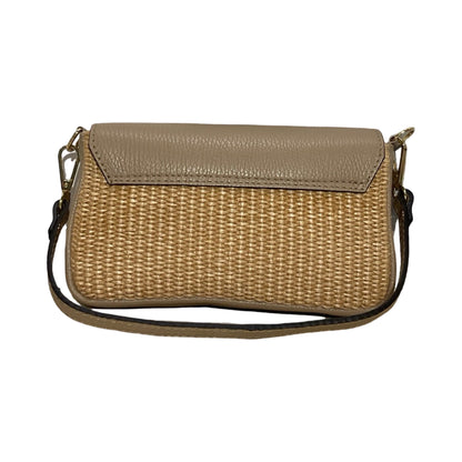 SAC POCHETTE CUIR RAPHIA CHLOE