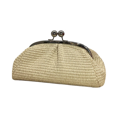 SAC CUIR RAPHIA FERMOIR MELORO