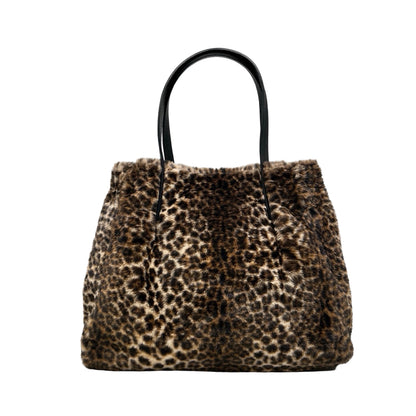 SAC FOURURE GARNI CUIR