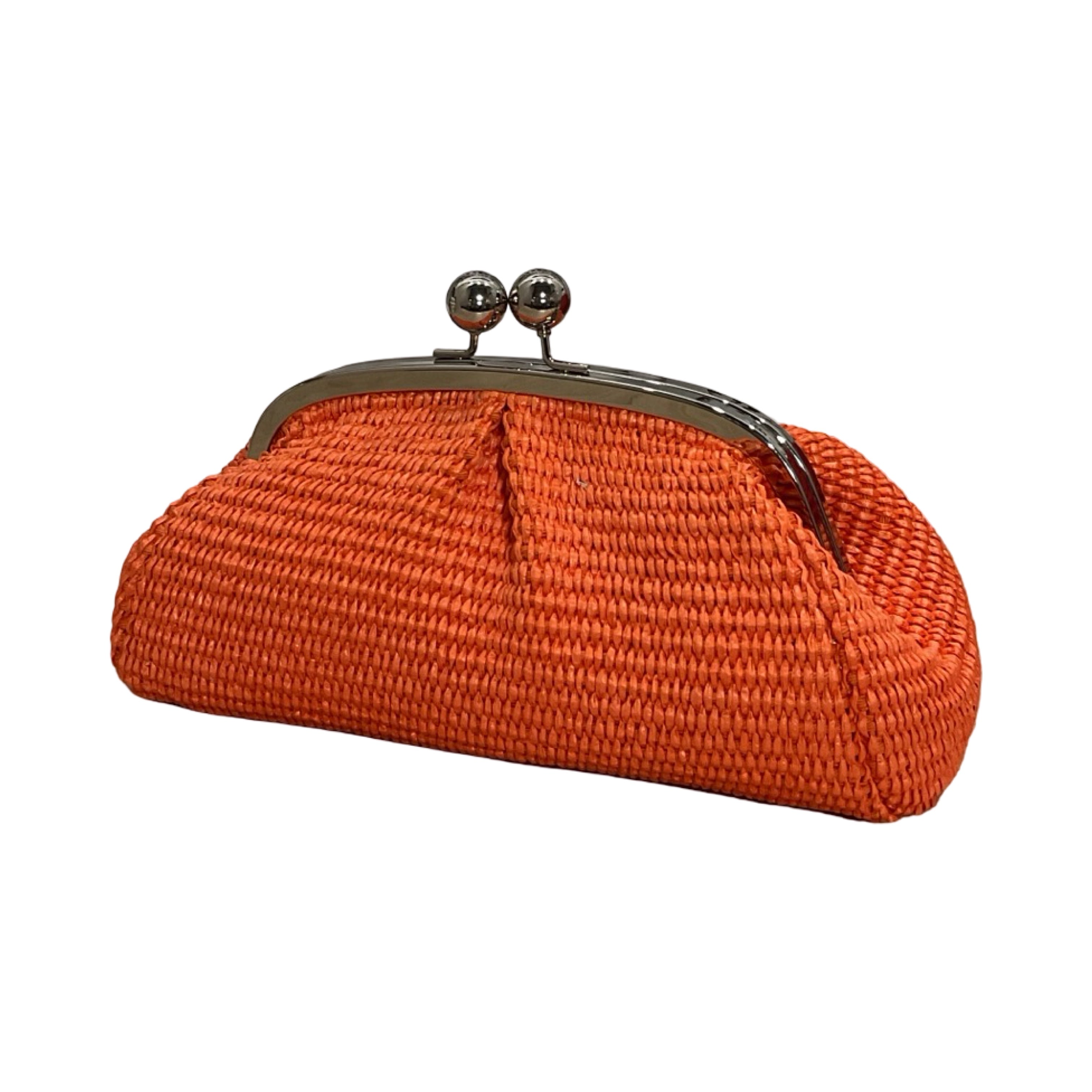 SAC CUIR RAPHIA FERMOIR MELORO