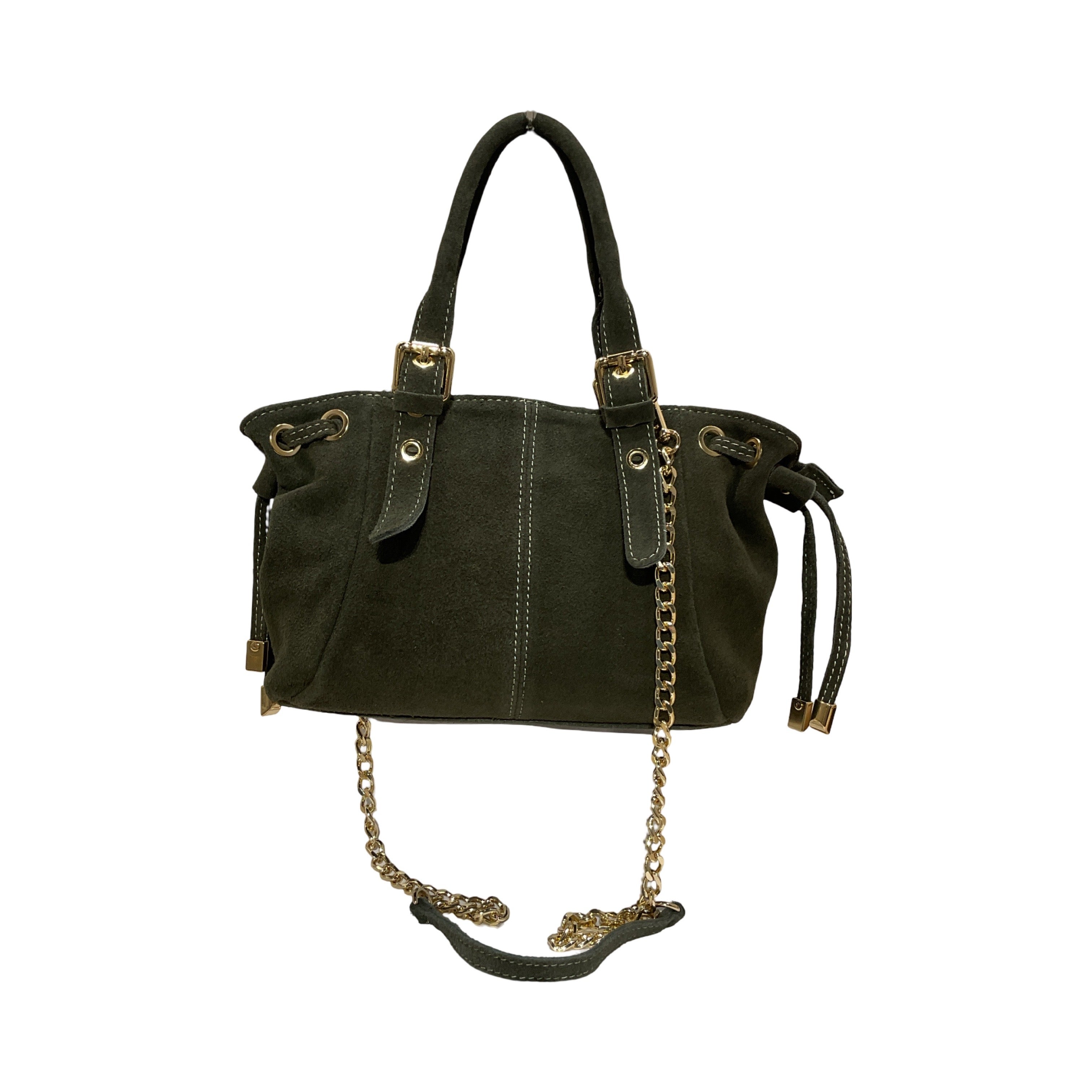 SAC CUIR SUEDE LACET MINI