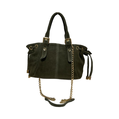 SAC CUIR SUEDE LACET MINI