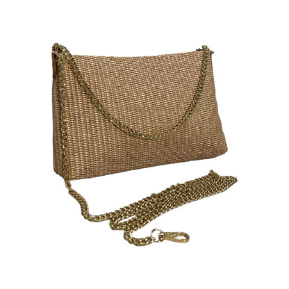 POCHETTE CHAÎNE RAPHIA