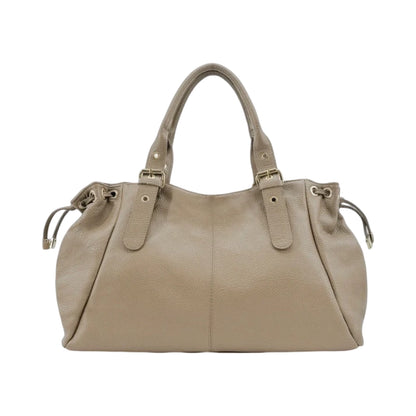 SAC CUIR GRAINE LACET L