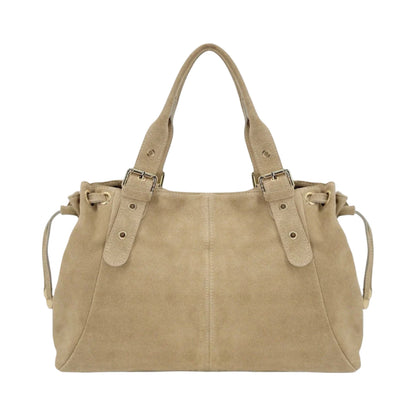 SAC CUIR SUEDE LACET L