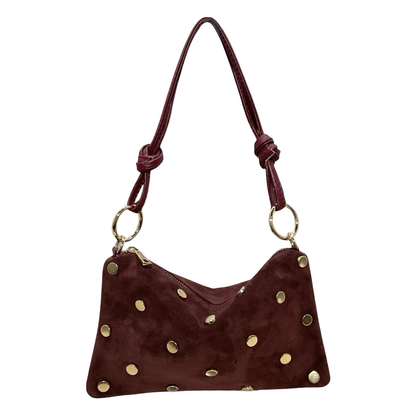 Sac Cuir Suede Mini Seko Clouté