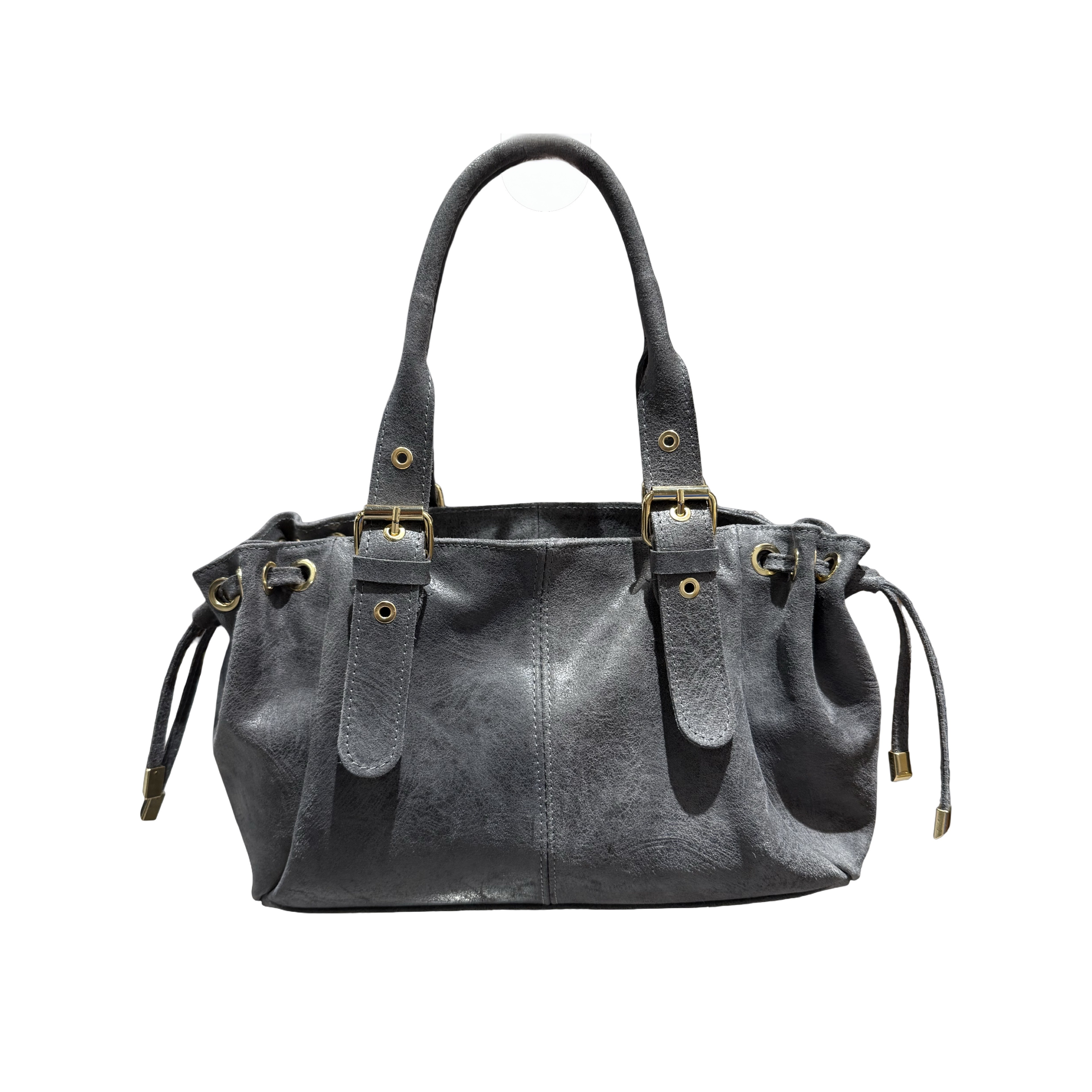 SAC CUIR BROSSE LACET S