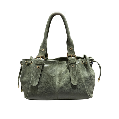 SAC CUIR BROSSE LACET S