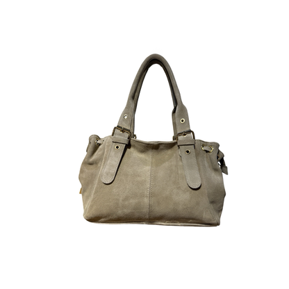SAC CUIR SUEDE LACET S