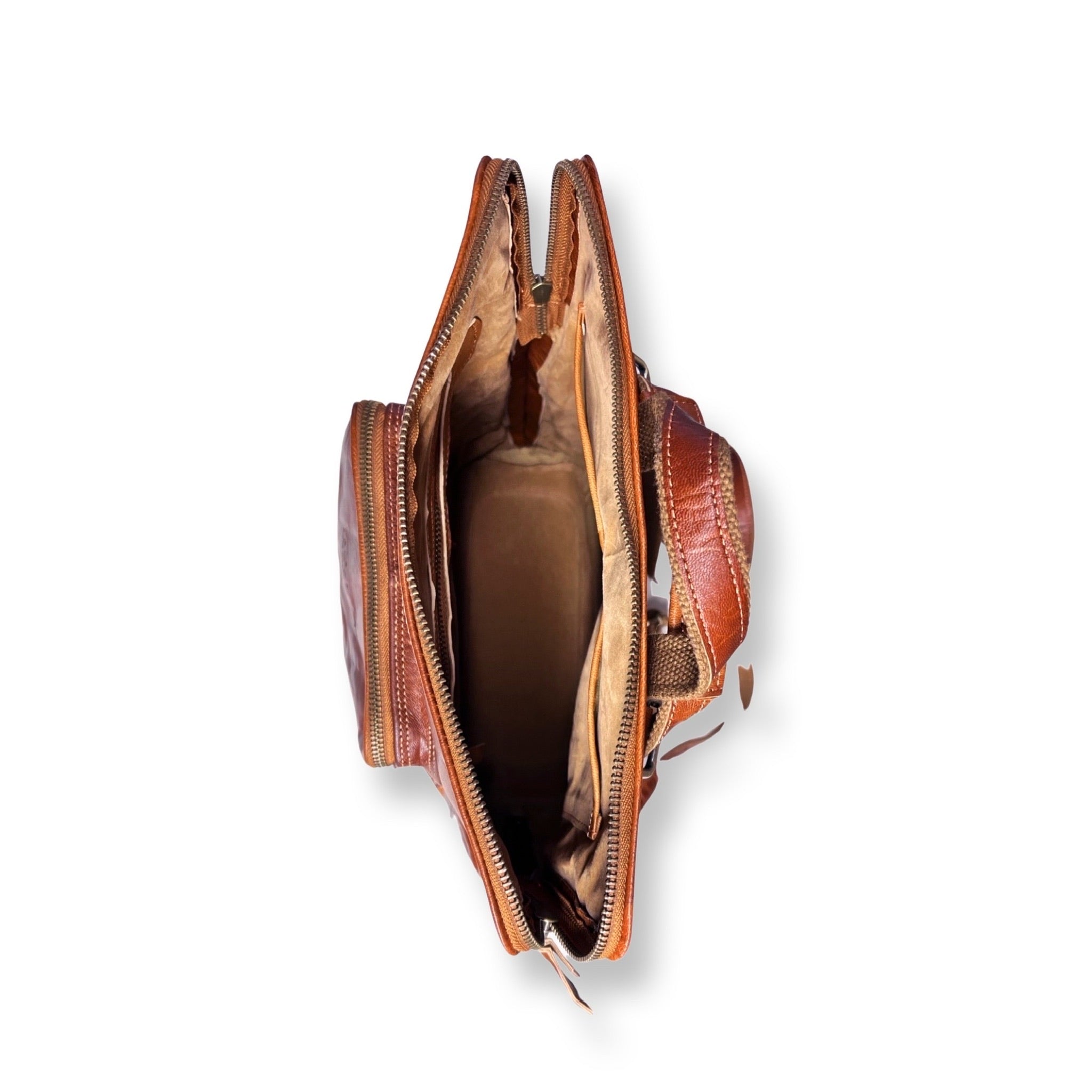 Sac à dos en cuir de chèvre véritable ILA 