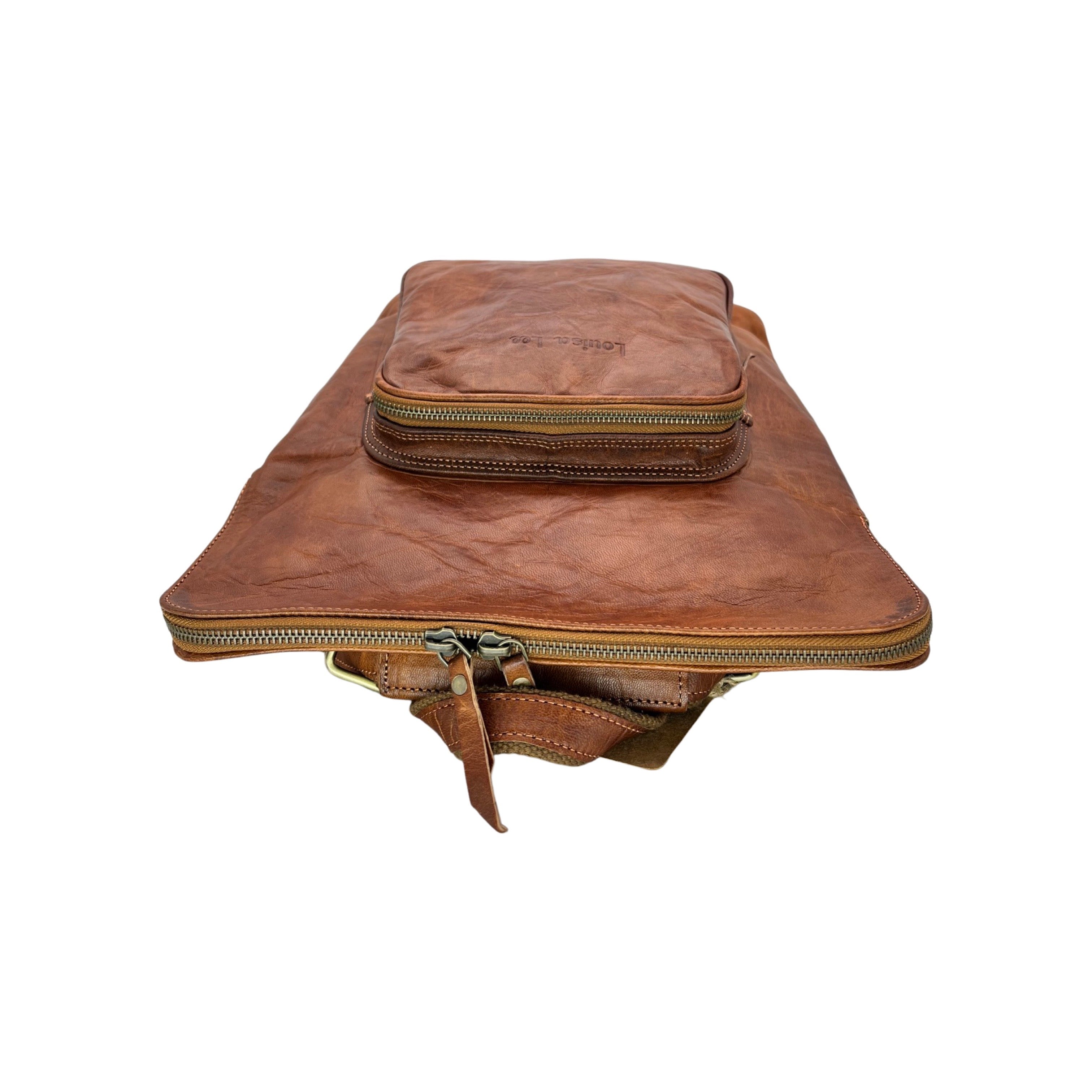 Sac à dos en cuir de chèvre véritable ILA 